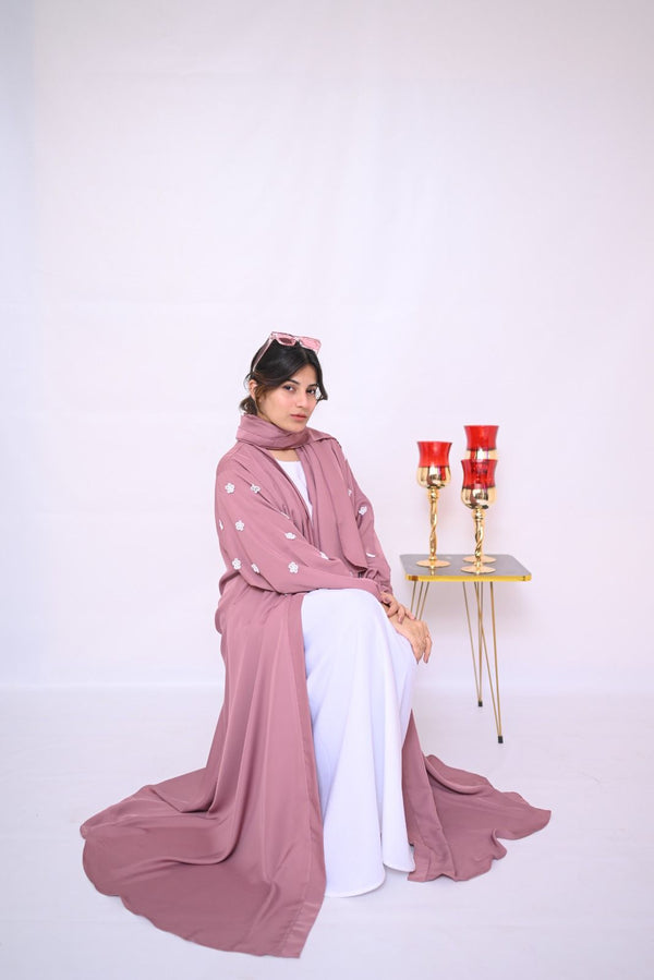 Dania's Floral Abaya-13
