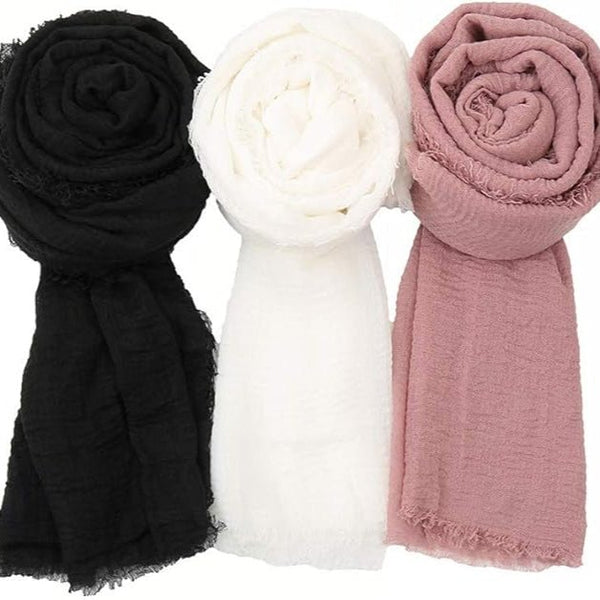 Cashmere Knitted Hijab, Pashmina Shawl Extra Large Scarf Stole for Women Travel - Hijab by Dania