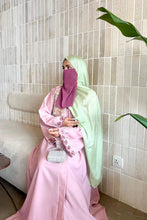 Elegant dusty pink premium abaya