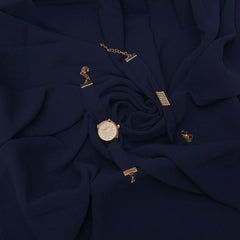 Georgette Chiffon Hijab + Watch + Bracelet + Gift Set