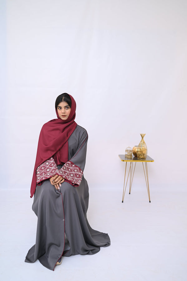 Elegant Embroidered Abaya-39