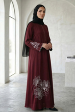 Ruby Bloom Embroided Abaya