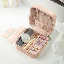 Leather Jewellery Organizer Box with Zipper | Ear Rings & Necklace_Bracelets Holder -  Small Jewellery Box Vanity Hanger Stand Velvet No Ratings