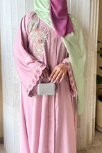 Elegant dusty pink premium abaya