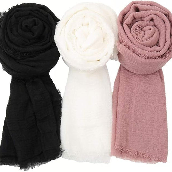 Cashmere Knitted Hijab, Pashmina Shawl Extra Large Scarf Stole for Women Travel