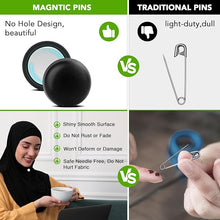Strong Magnetic Hijab Pins, Powerful Hijab Magnets Multi-Use Pinless Hijab Magnetic Pins, Colorful Magnet Pins Scarf Magnetic Pin No-Snag Brooch Clasp for Clothes Dress Scarves (Matte)