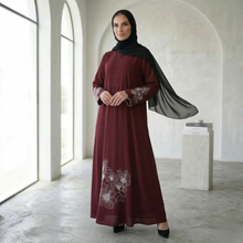 Ruby Bloom Embroided Abaya