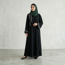 Noor Embroidered Black Abaya