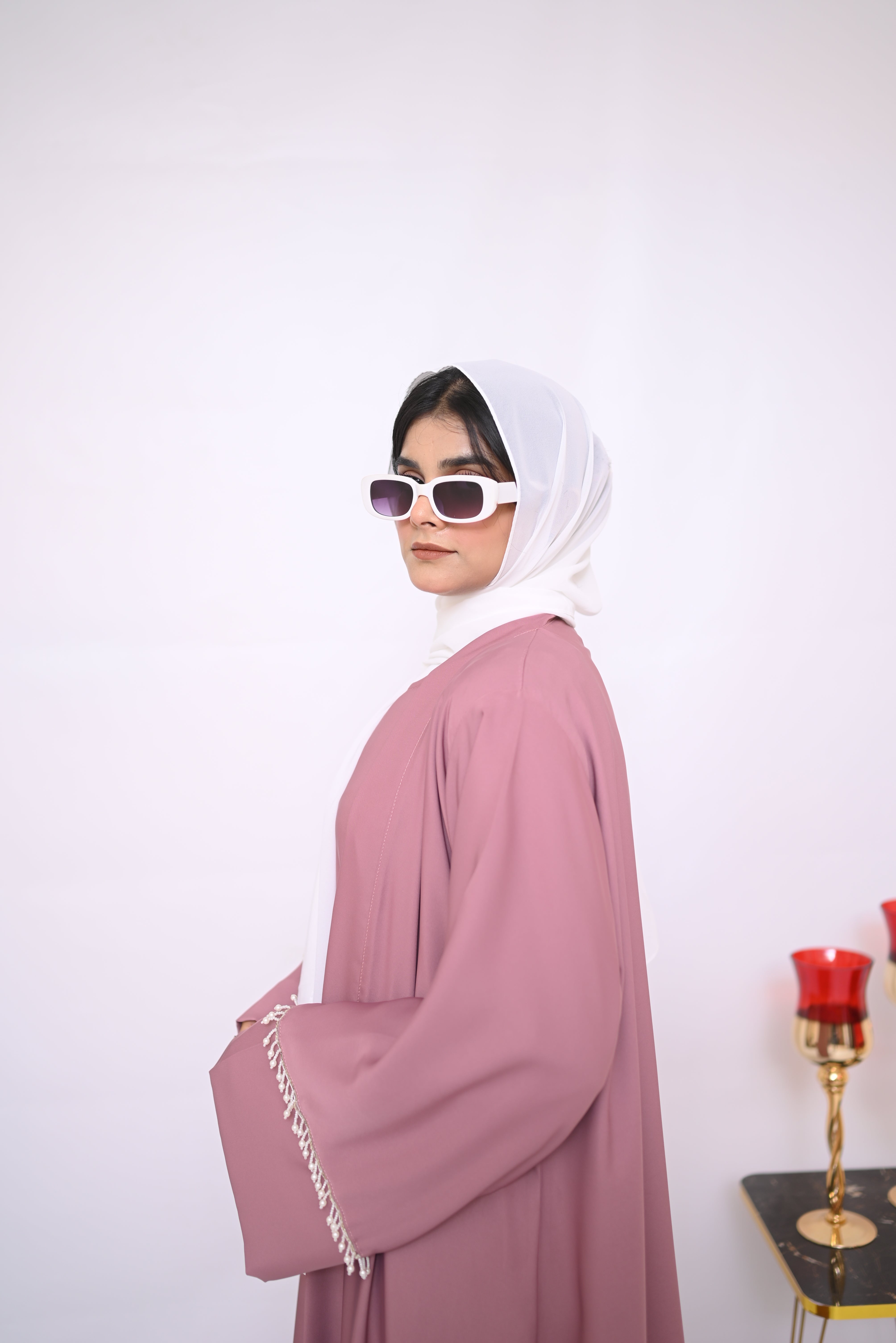 Nida's Stylish Belt Abaya (inner+ upper)