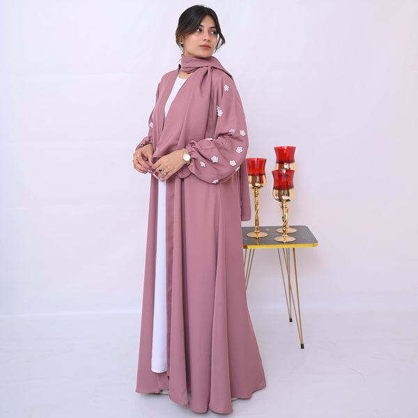 Dania's Floral Abaya-13