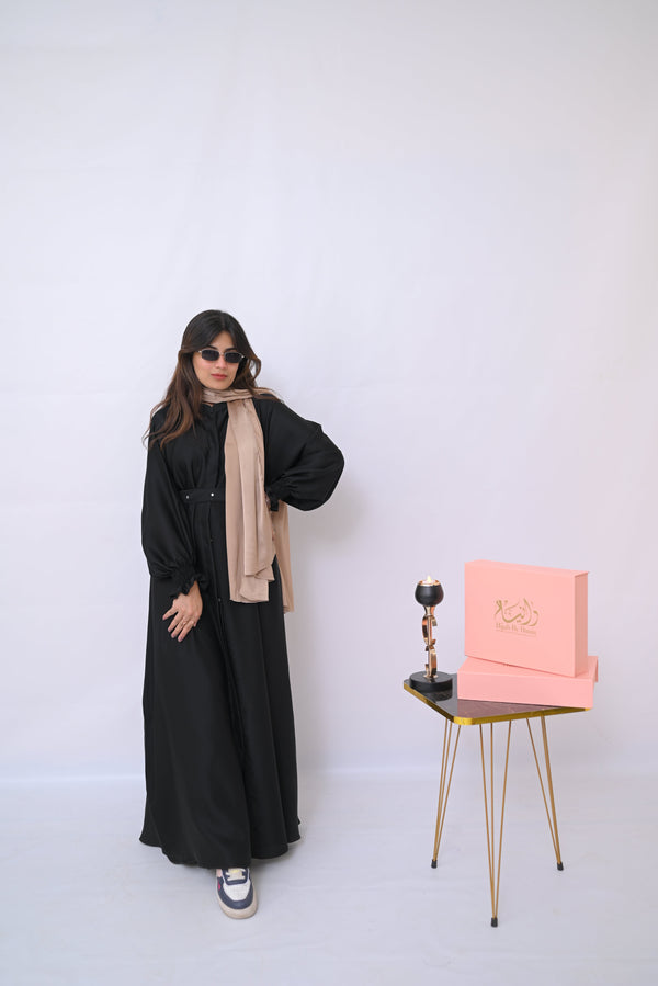 Flowing Silhouette  Full-Length Abaya-208