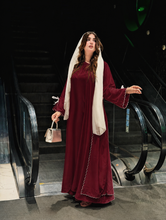 Classic 2Pc scalloped Embroided Abaya