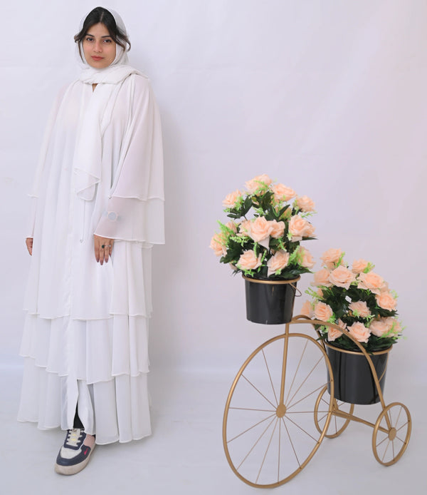 Dania's Elegant Frill Abaya-30