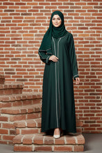 Emerald women piping abaya