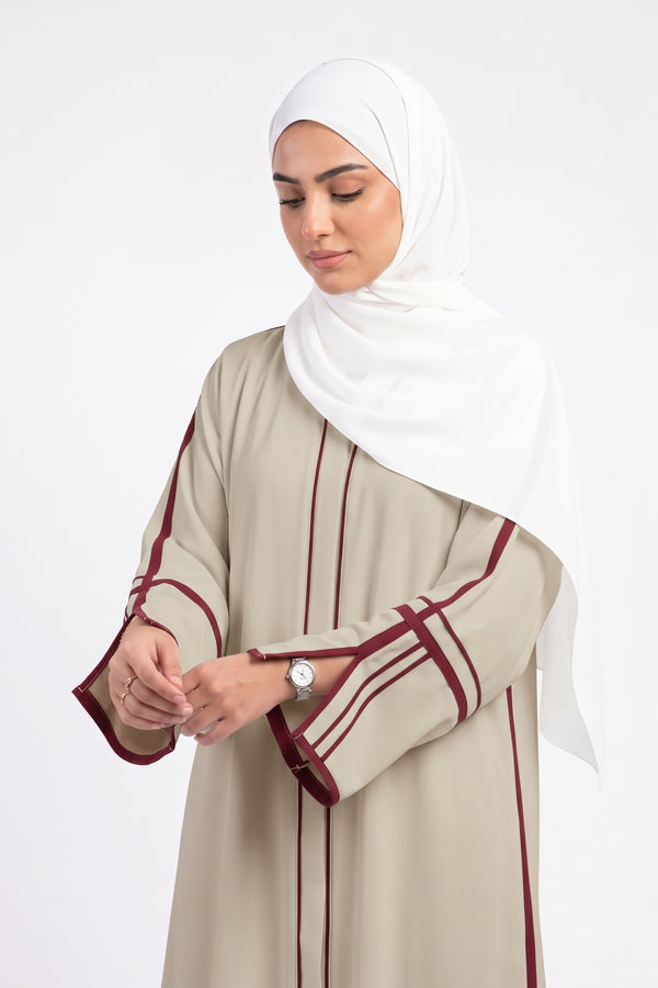 basic piping abaya