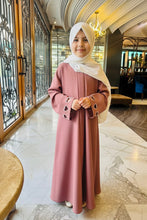 Rose charm kids abaya
