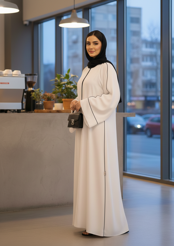 Ivory Essence Abaya