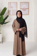 Black Abaya with Pink Trim