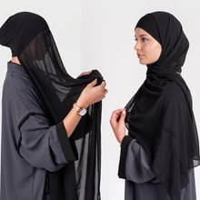 Hijab with attached inner cap