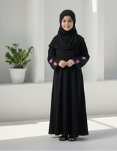Kids Floral Embroidery Abaya (Copy)