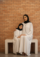 Crystal White Abaya Mommy & Me Abaya Set