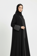 double piping abaya