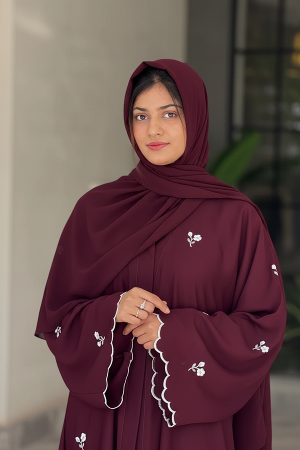 Petals of Crimson Abaya