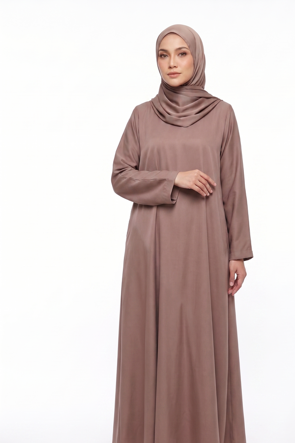 *Desert brown abaya inner