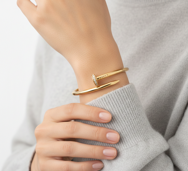 Nail Bangle Stainless Steel