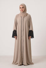 Black Patch Work Abaya