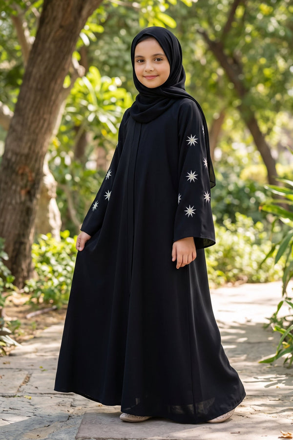 Twinkle Noor Abaya-navy blue