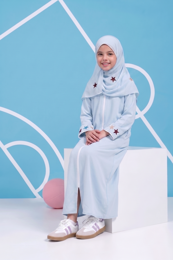 cloud sky star kid abaya