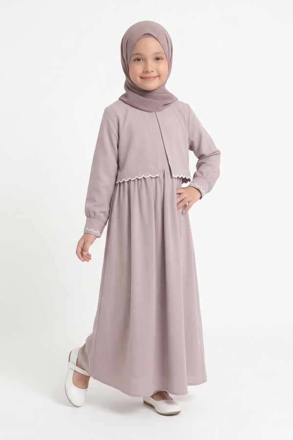 Classic Empire Waist Kids Abaya