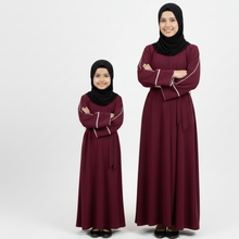 double piping – Mommy & Me Abaya Set