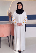 Kids Sunflower Embroided Abaya