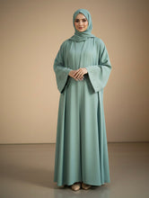 Mint sleeves pearl abaya