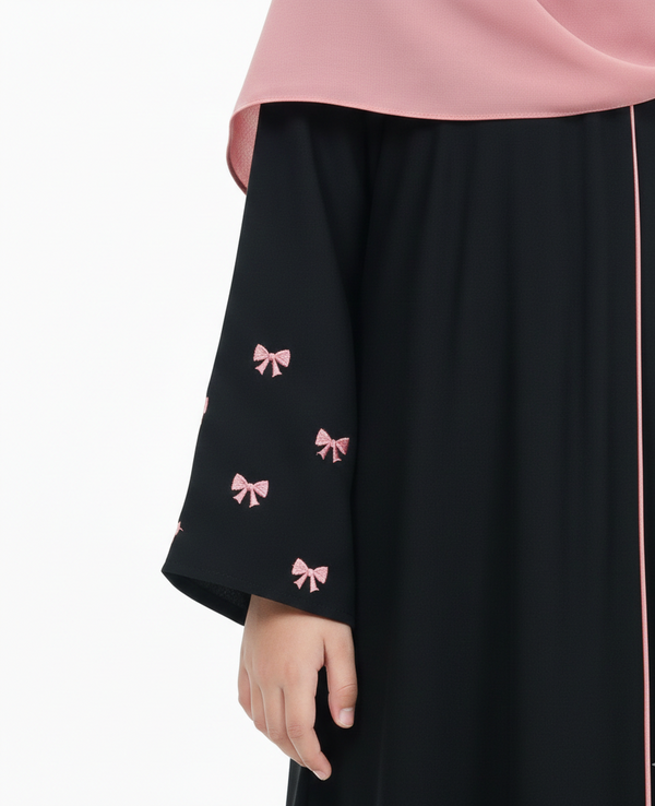 kids bow abaya