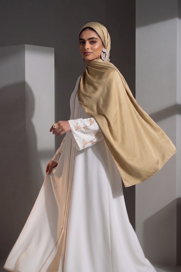Gold line abaya