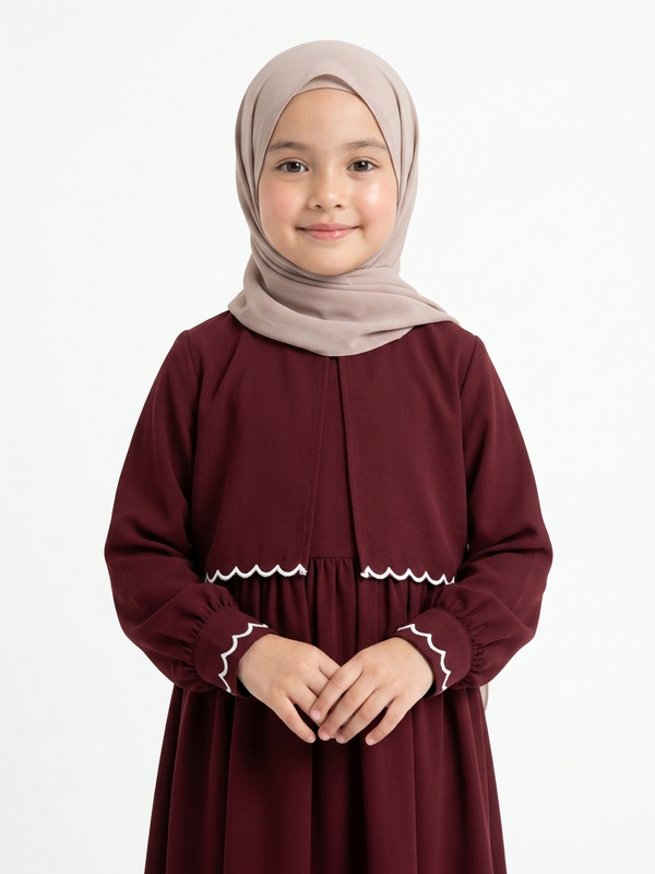 Classic Empire Waist Kids Abaya