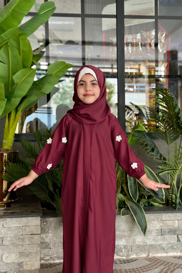 *kids floral abaya
