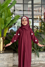 Kids Floral Abaya-192