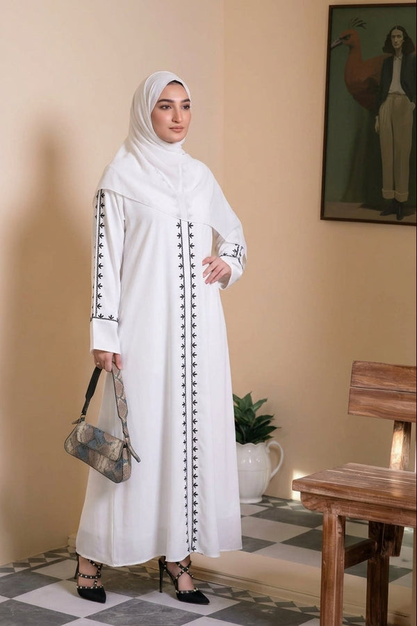 Reya Embroidered Flow Abaya