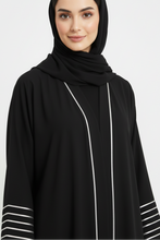 double piping abaya