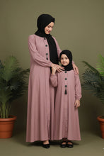 3 Button style Mommy and Me Abaya Set
