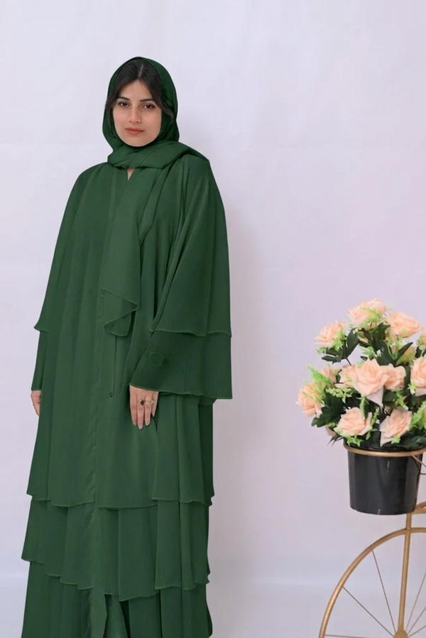 *Elegant frill abaya