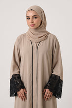 Black Patch Work Abaya