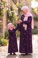 Mini Flower Mumy And Me Abaya Set