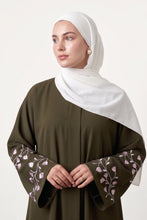 Floral sleeves Embroidry abaya