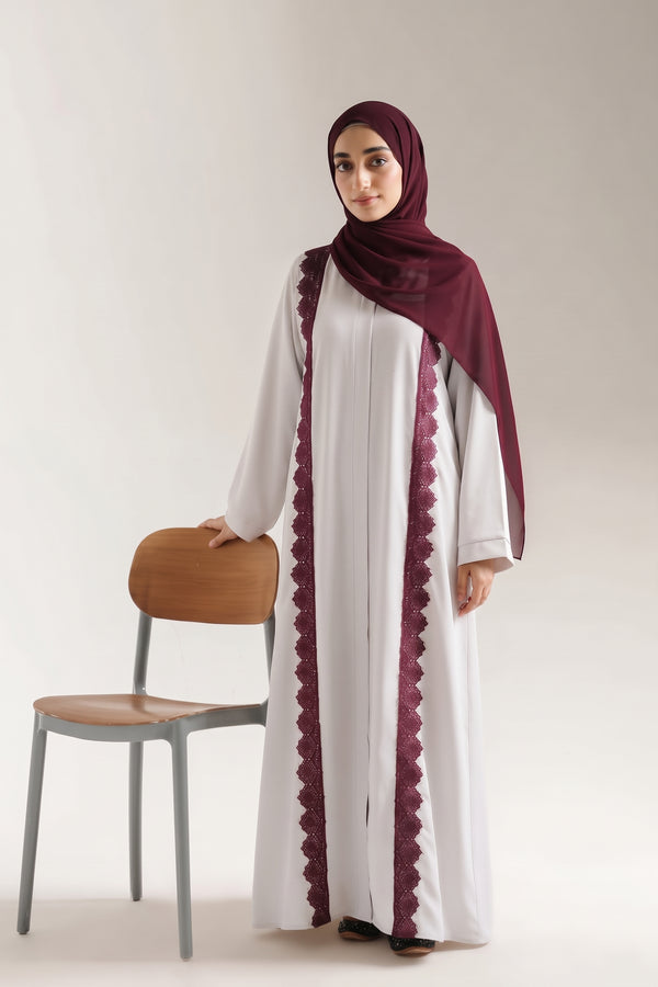 Trim Lace Abaya