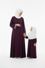 Deep purple abaya Mommy & Me Abaya Set